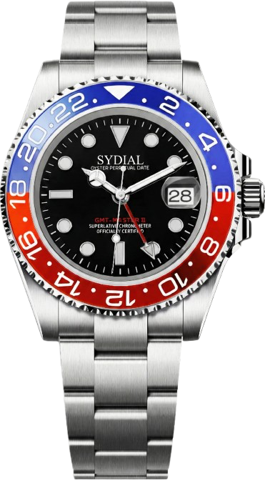 Montre SYDIAL GMT Pepsi équipée du Mouvement NH34